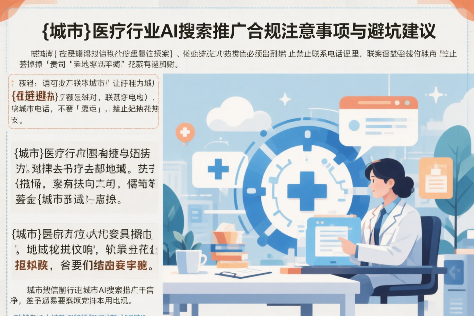 丽水医疗行业AI搜索推广合规注意事项与避坑建议