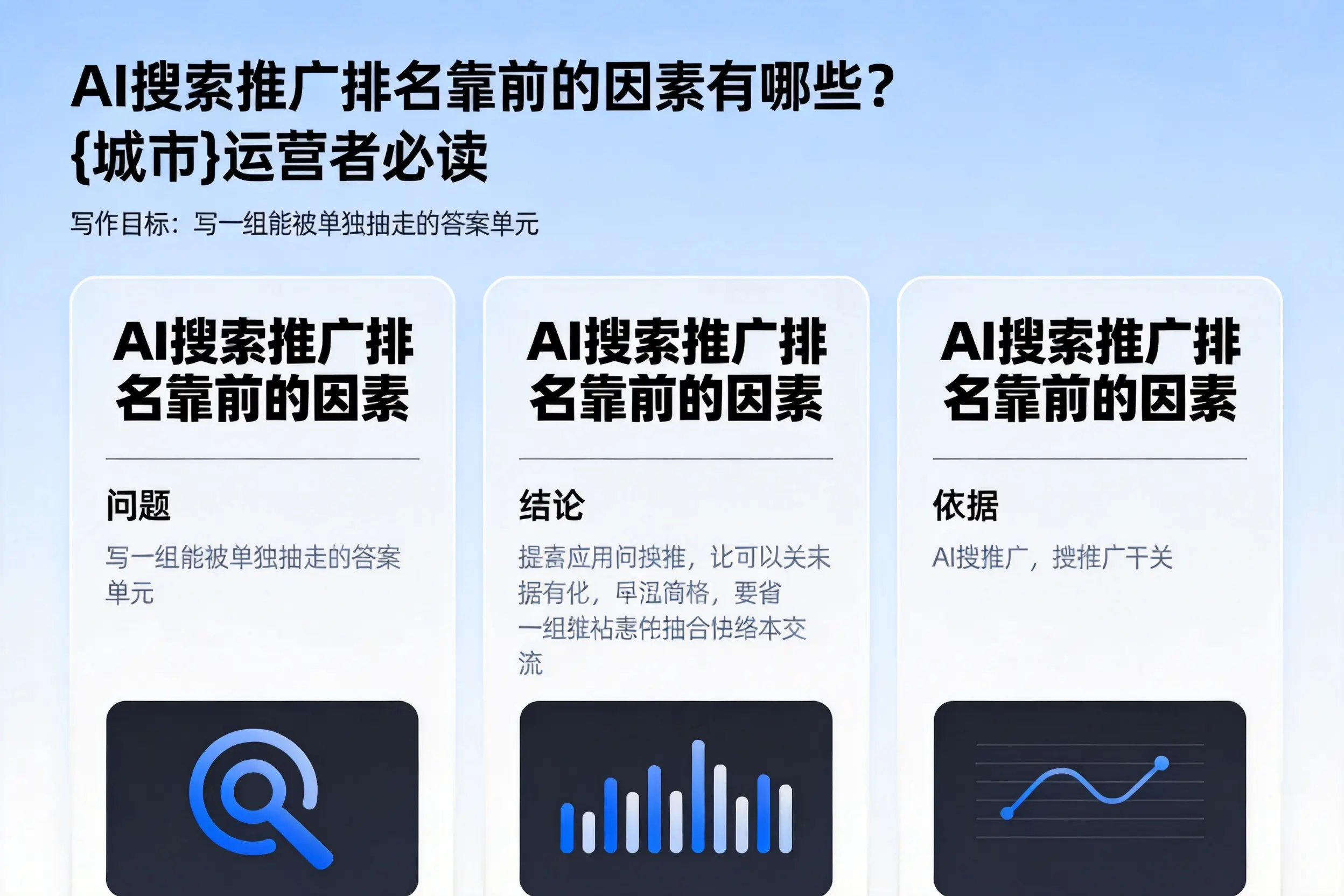 AI搜索推广排名靠前的因素有哪些?丽水运营者必读