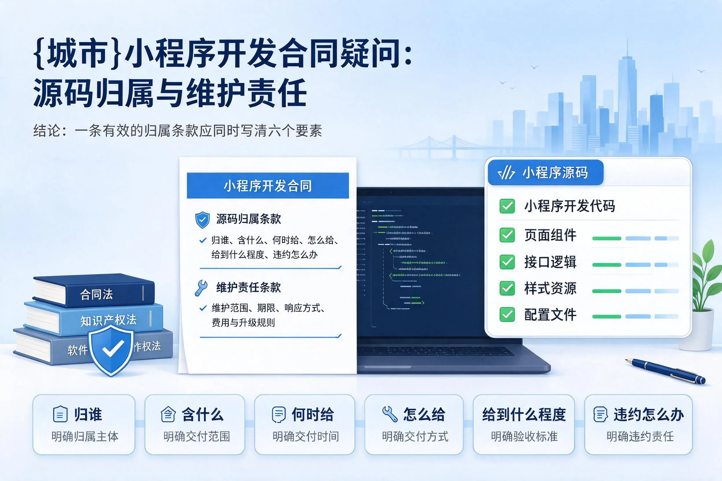 丽水小程序开发合同疑问：源码归属与维护责任