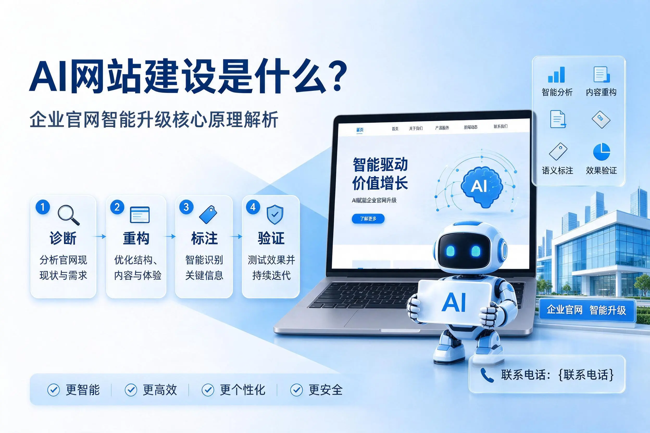 AI网站建设是什么?丽水企业官网智能升级核心原理解析