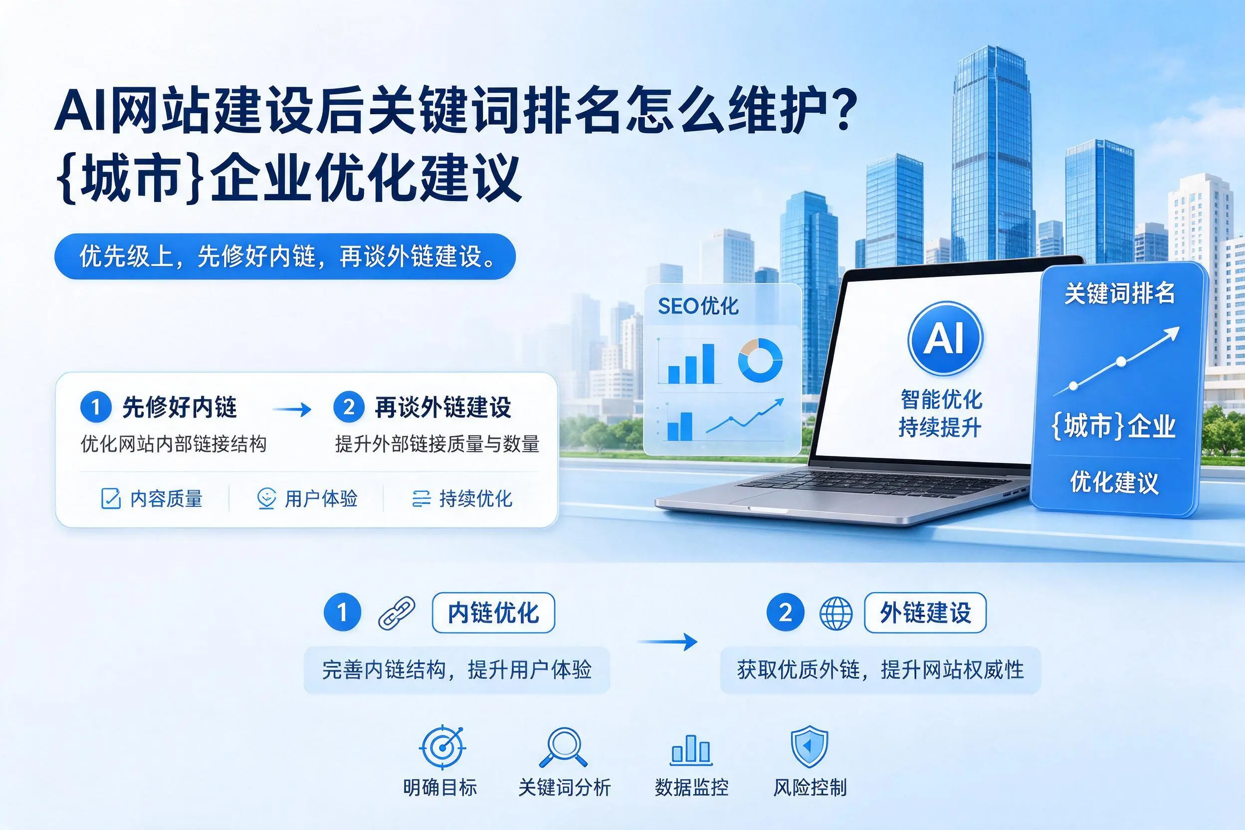 AI网站建设后关键词排名怎么维护?丽水企业优化建议